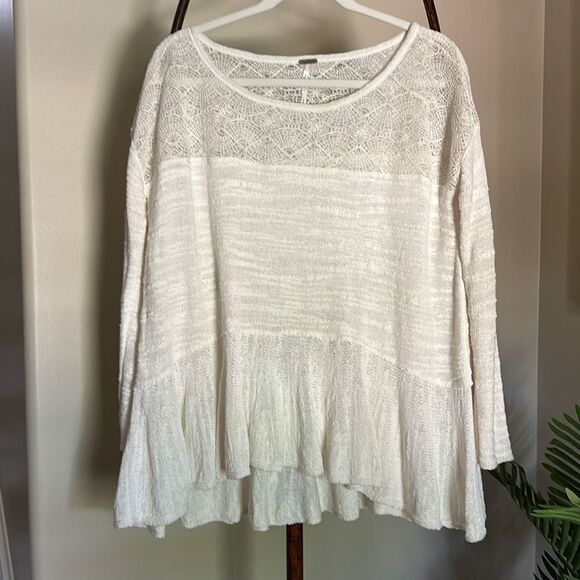 Free People Eggshell Crochet Top - Picture 3 of 7